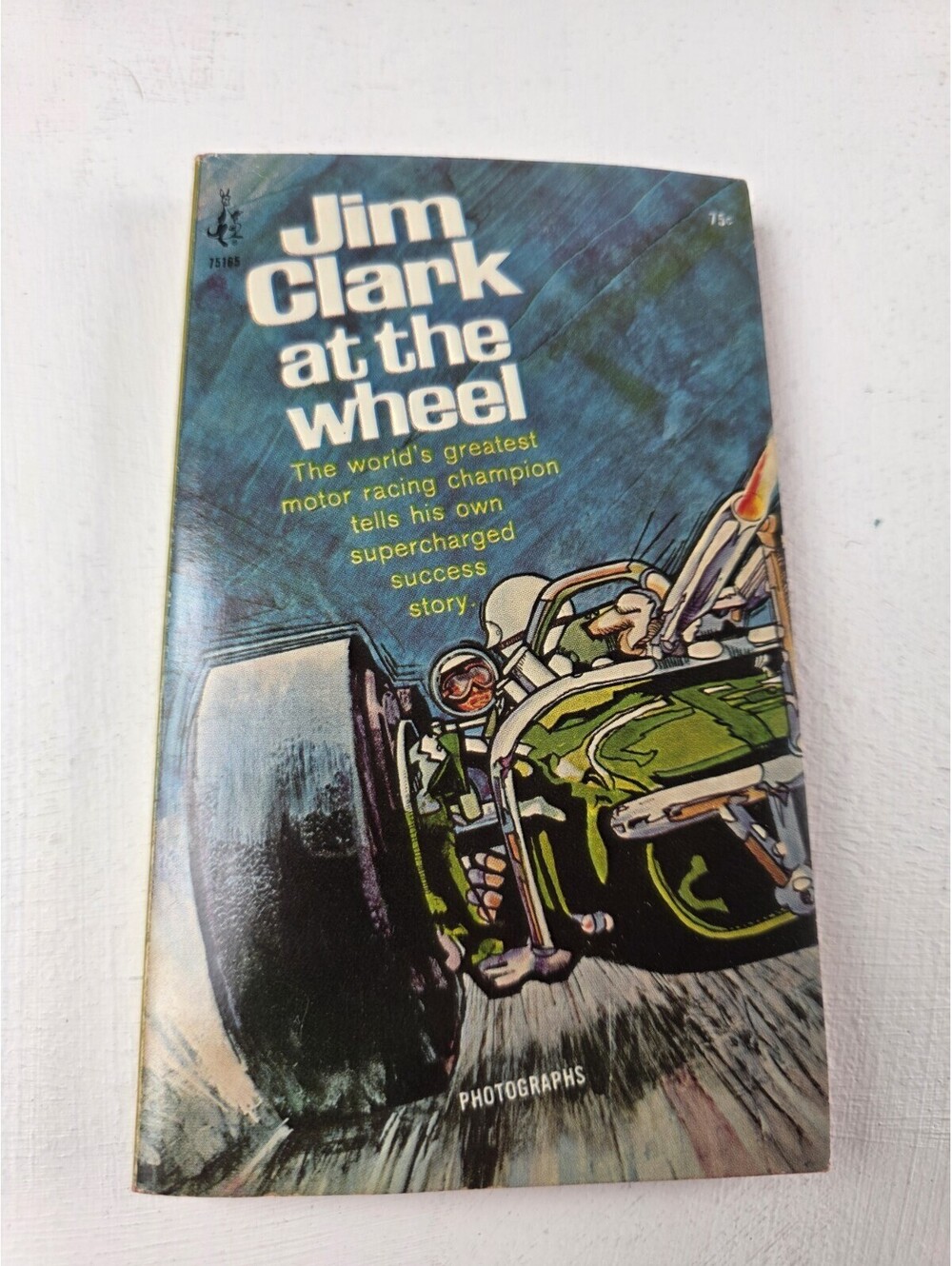 Vintage - Jim Clark At The Wheel Paperback Book - Pocket Books 1966 (75165)